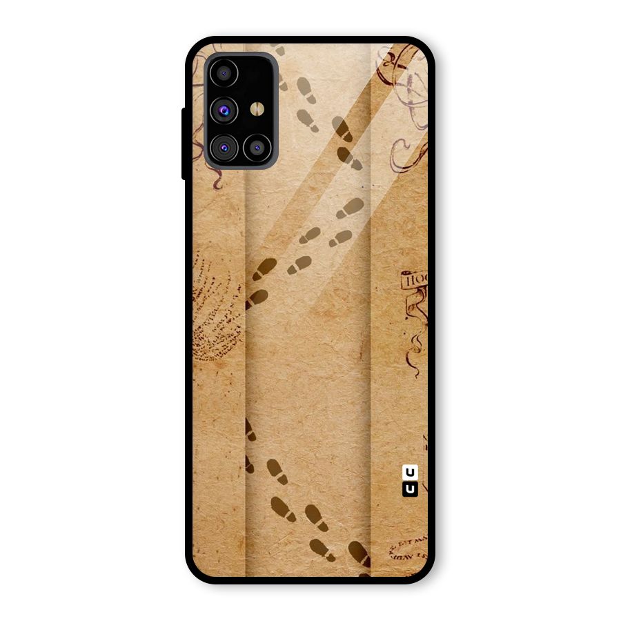 Footsteps Glass Back Case for Galaxy M31s