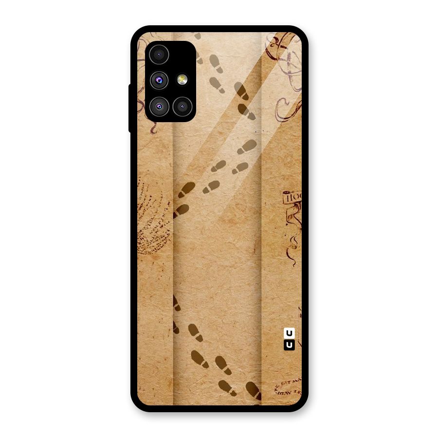 Footsteps Glass Back Case for Galaxy M51