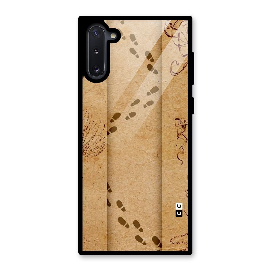 Footsteps Glass Back Case for Galaxy Note 10