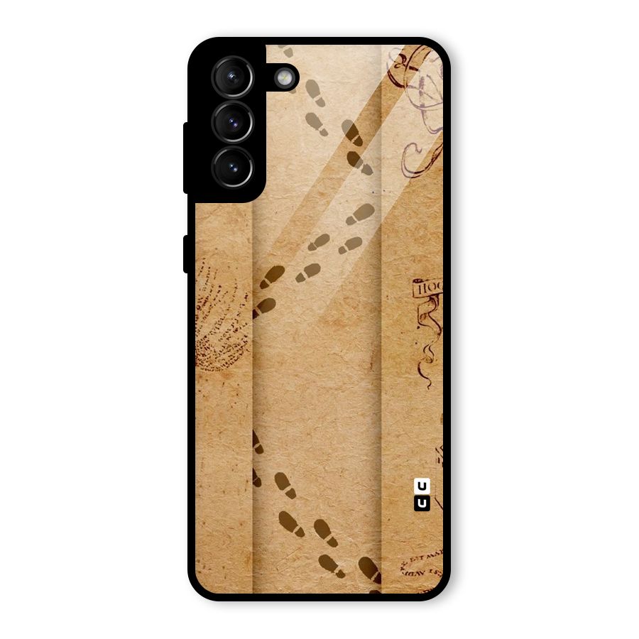 Footsteps Glass Back Case for Galaxy S21 Plus