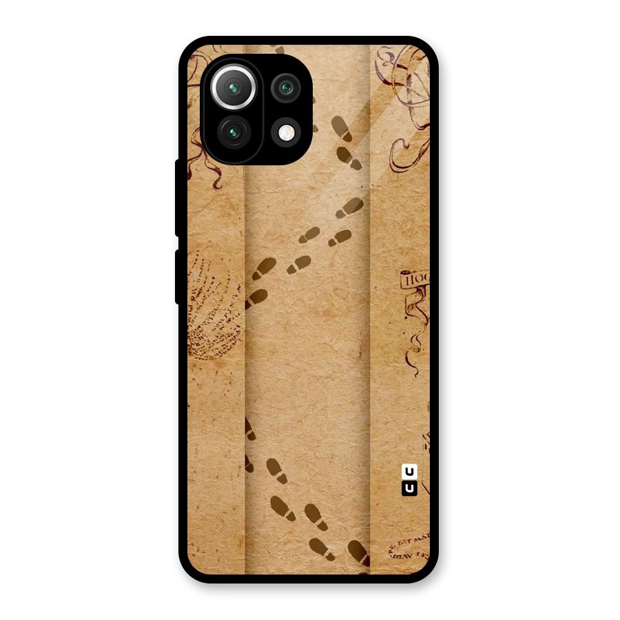Footsteps Glass Back Case for Mi 11 Lite NE 5G