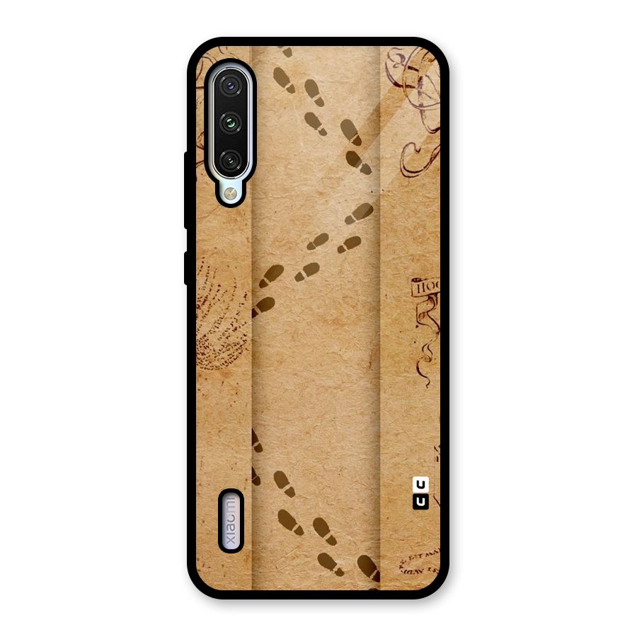 Footsteps Glass Back Case for Mi A3
