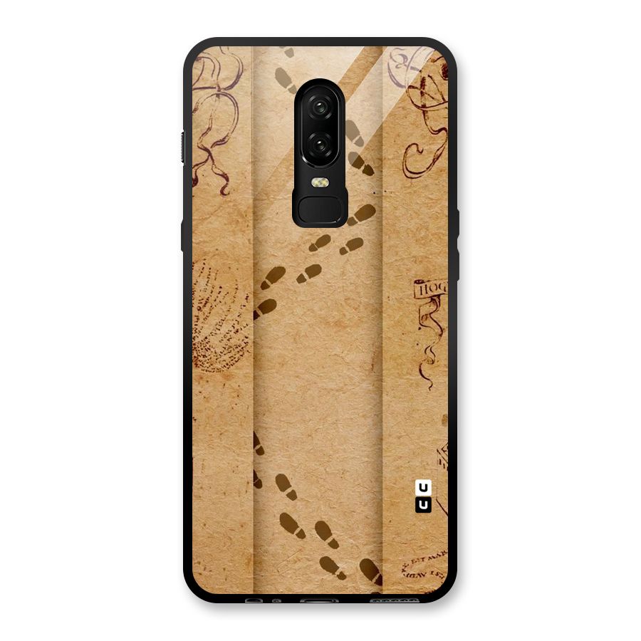 Footsteps Glass Back Case for OnePlus 6