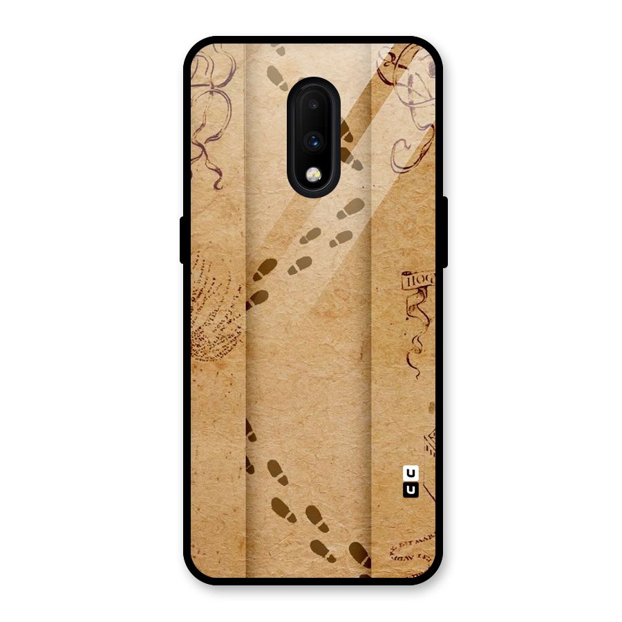 Footsteps Glass Back Case for OnePlus 7