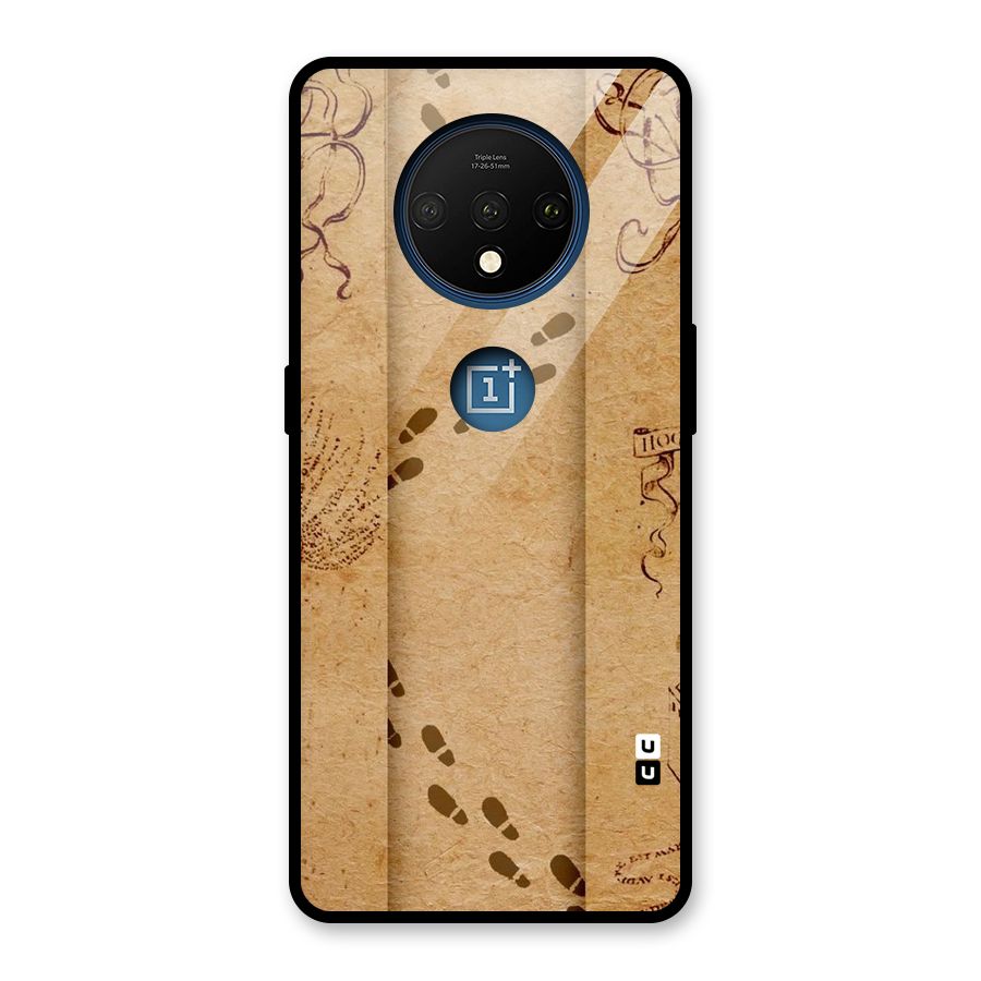 Footsteps Glass Back Case for OnePlus 7T