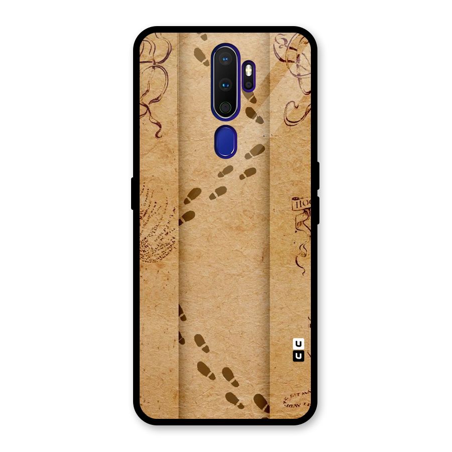 Footsteps Glass Back Case for Oppo A9 (2020)