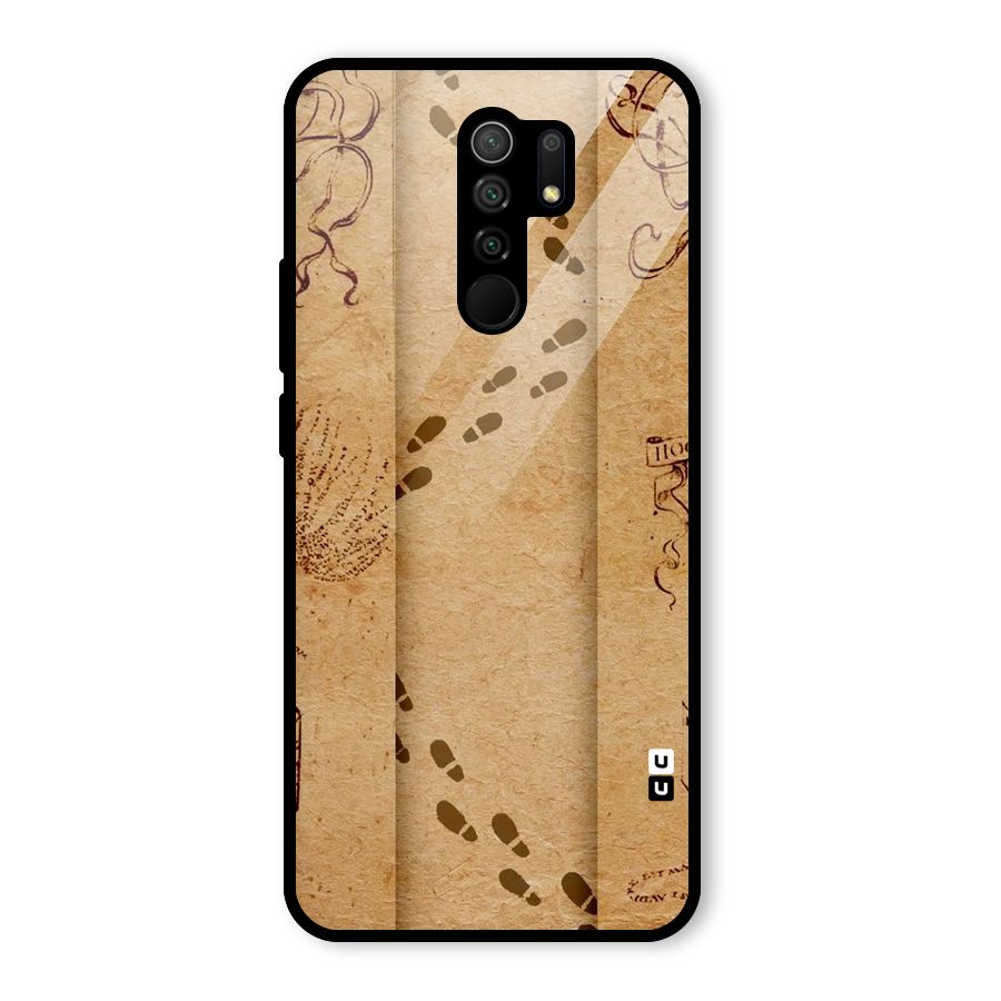 Footsteps Glass Back Case for Poco M2