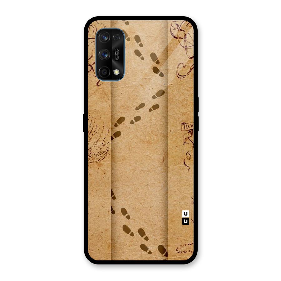 Footsteps Glass Back Case for Realme 7 Pro