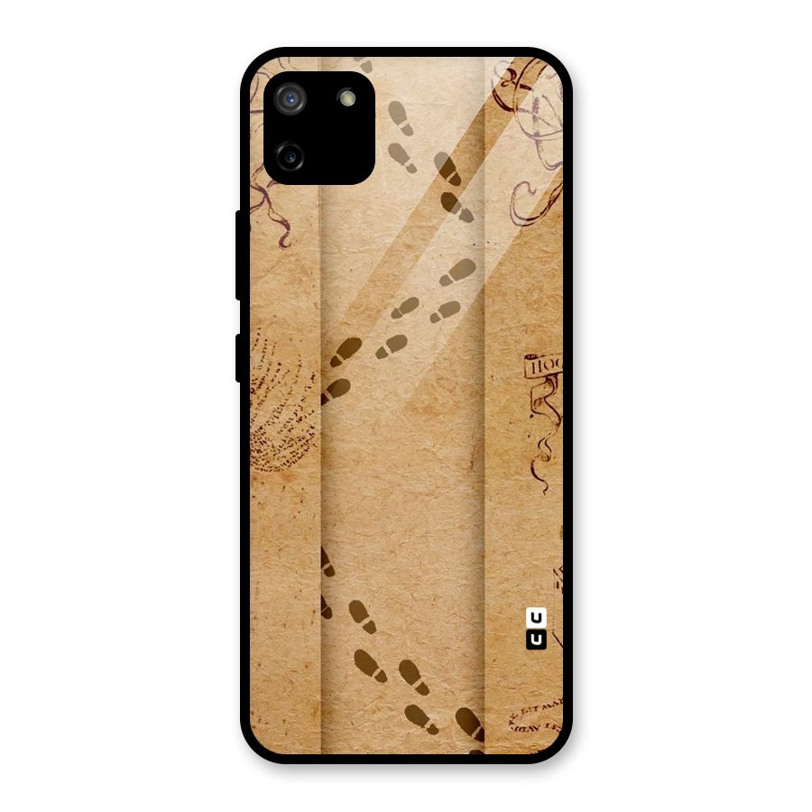 Footsteps Glass Back Case for Realme C11