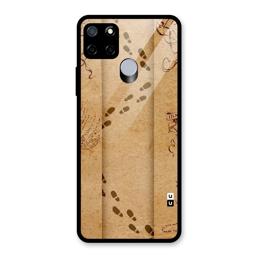 Footsteps Glass Back Case for Realme Narzo 30A