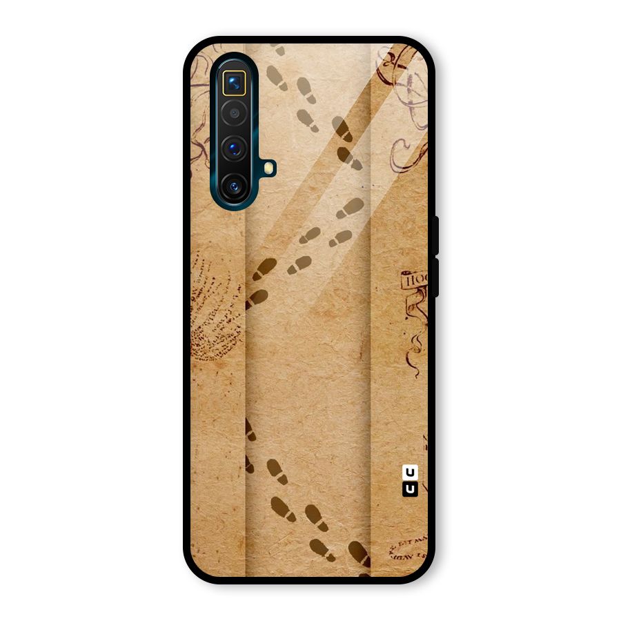 Footsteps Glass Back Case for Realme X3