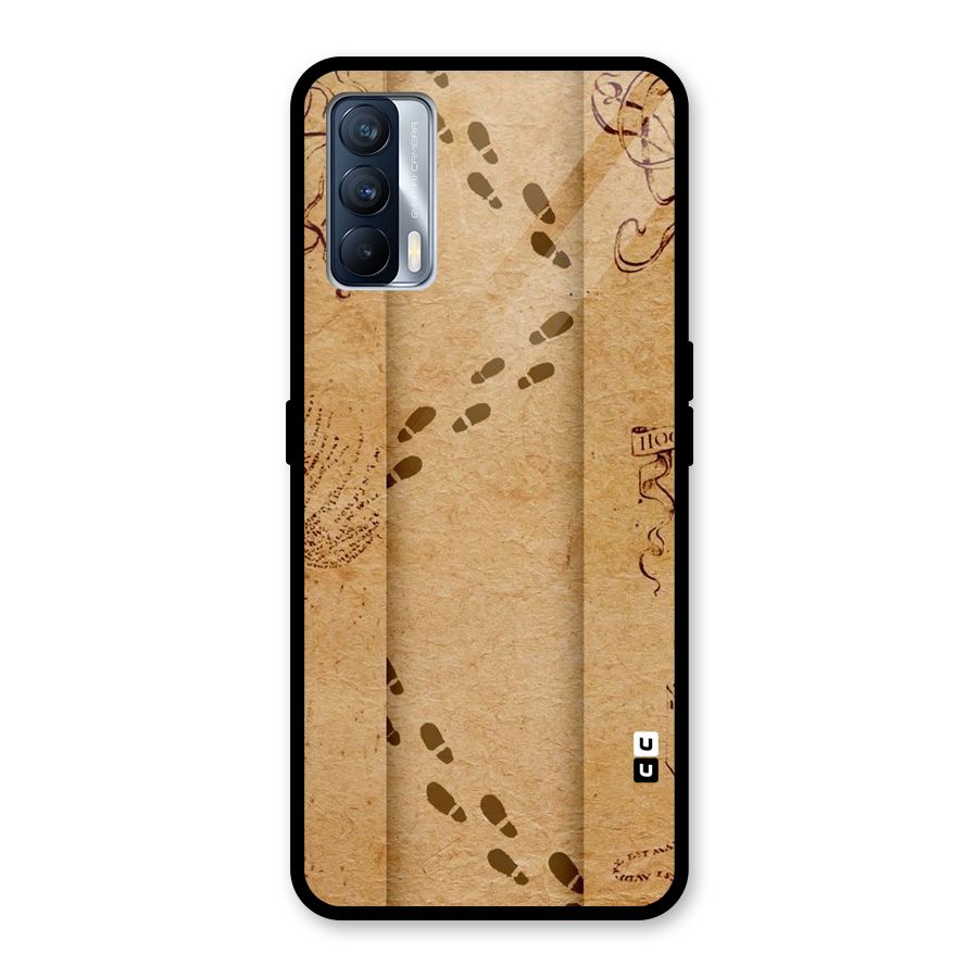 Footsteps Glass Back Case for Realme X7