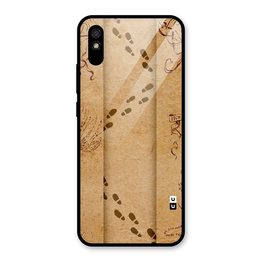 Footsteps Glass Back Case for Redmi 9A