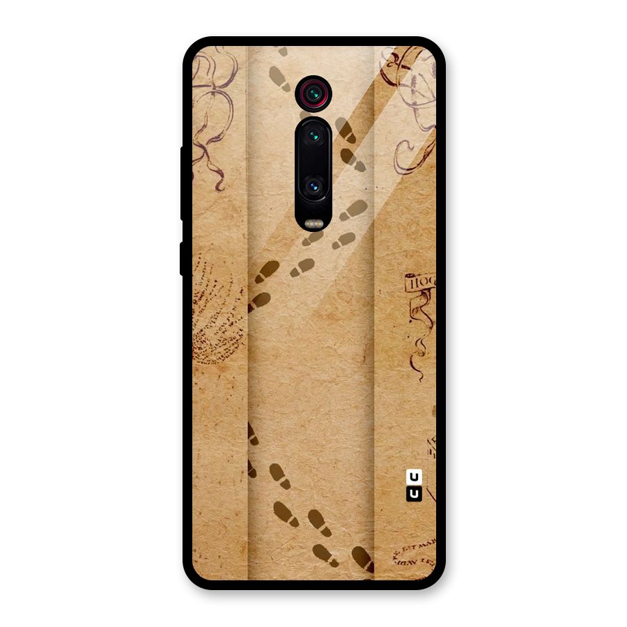 Footsteps Glass Back Case for Redmi K20