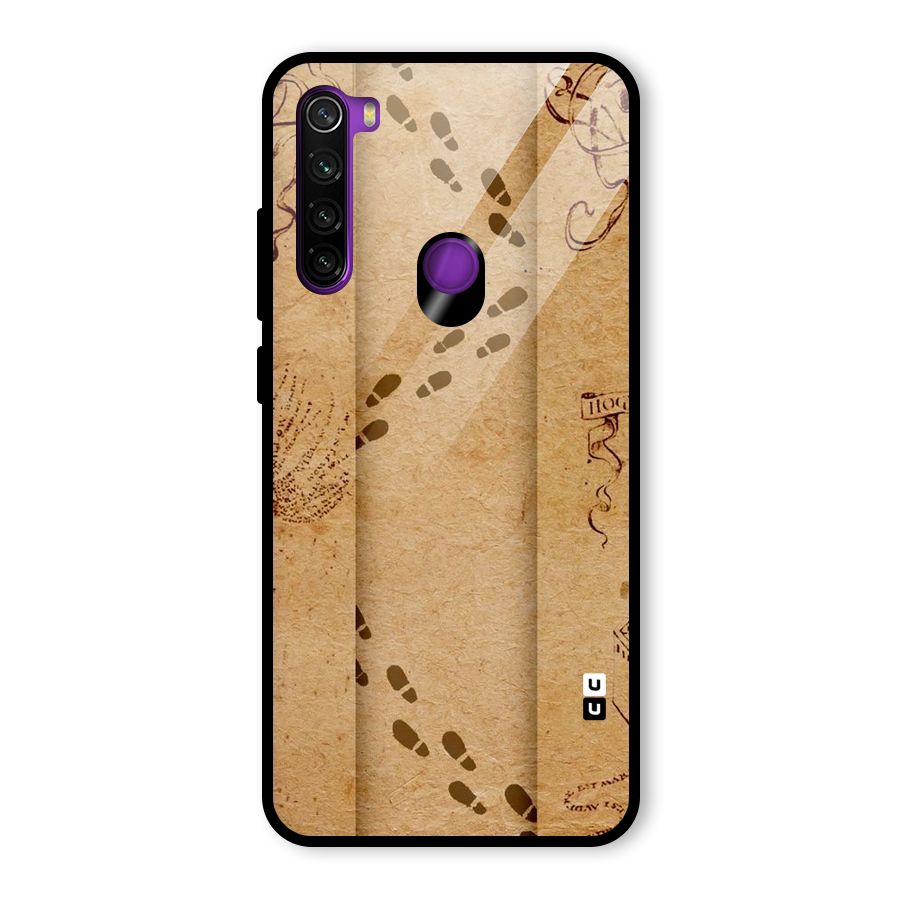 Footsteps Glass Back Case for Redmi Note 8