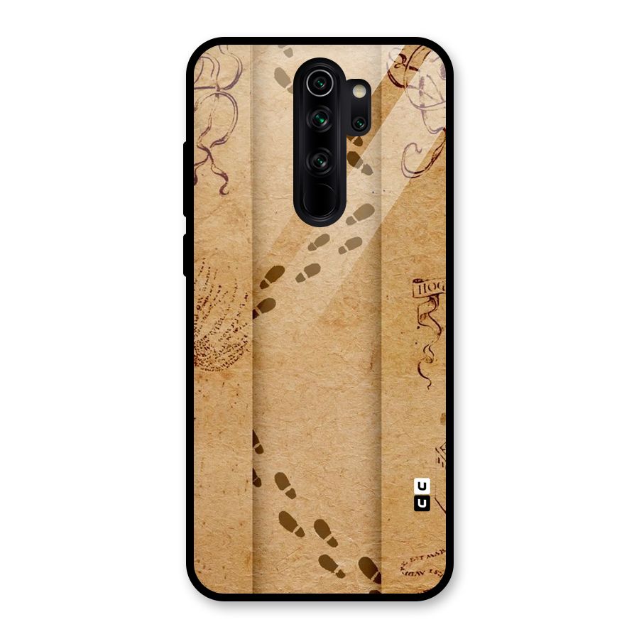 Footsteps Glass Back Case for Redmi Note 8 Pro