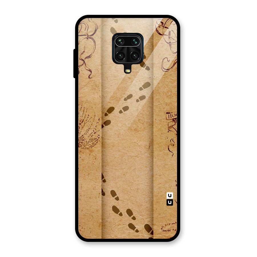 Footsteps Glass Back Case for Redmi Note 9 Pro Max