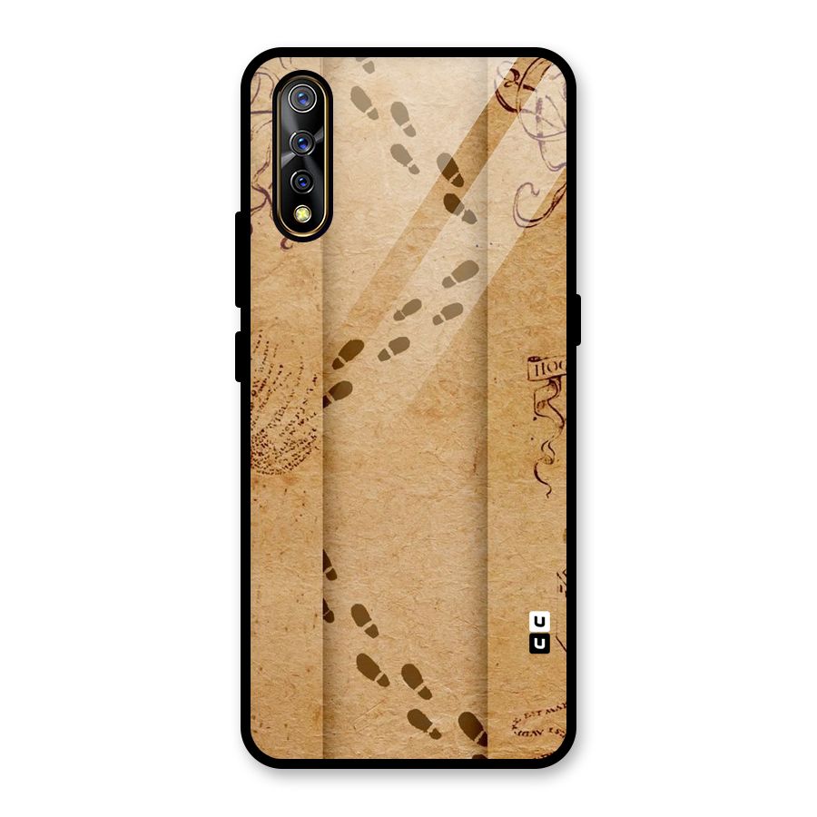 Footsteps Glass Back Case for Vivo S1