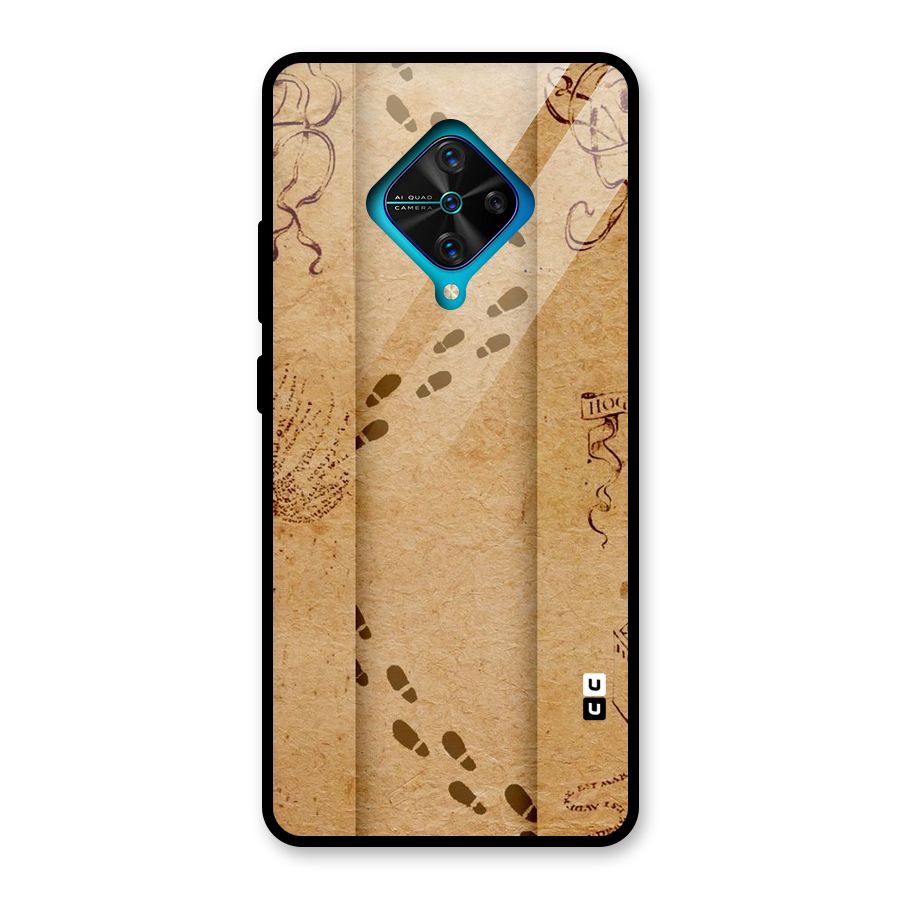 Footsteps Glass Back Case for Vivo S1 Pro