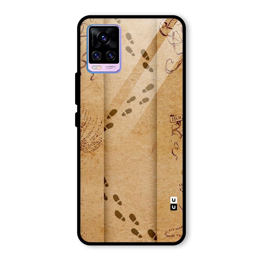 Footsteps Glass Back Case for Vivo V20 Pro