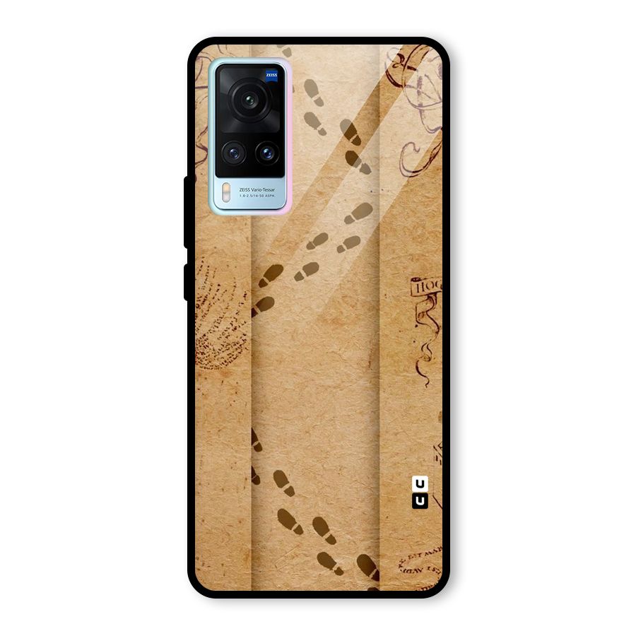 Footsteps Glass Back Case for Vivo X60