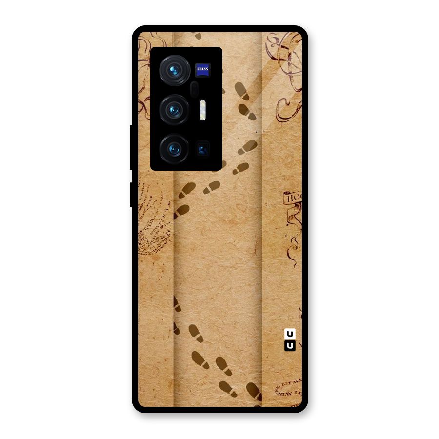 Footsteps Glass Back Case for Vivo X70 Pro Plus