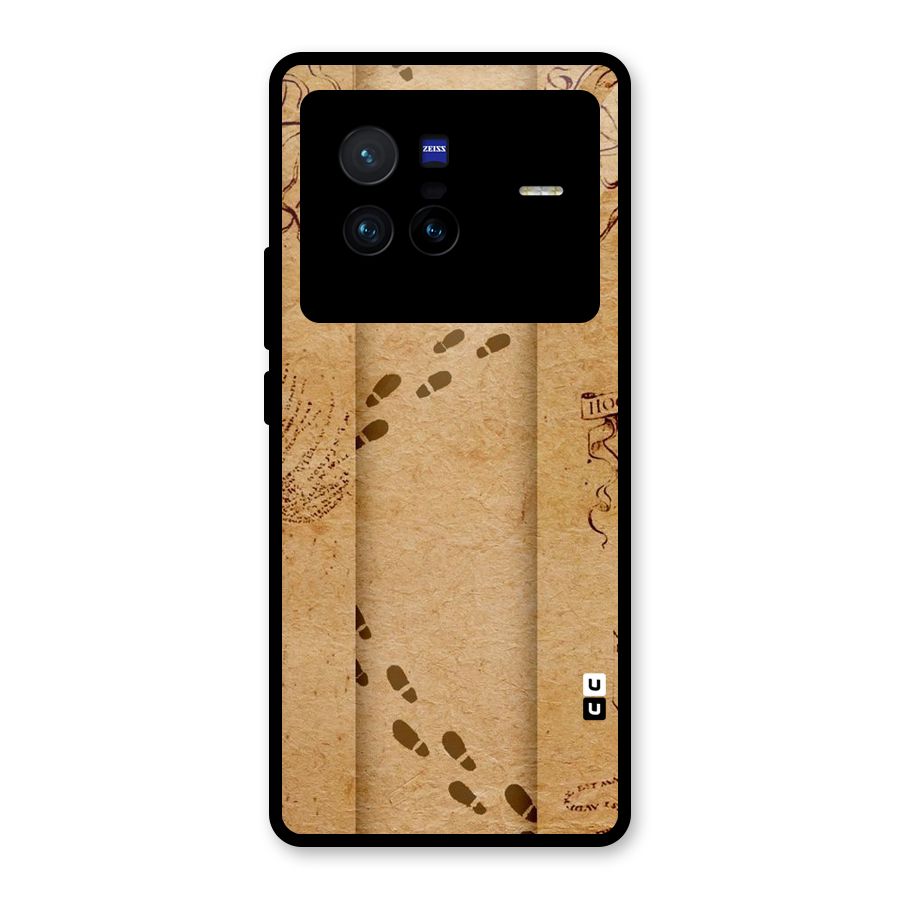 Footsteps Glass Back Case for Vivo X80