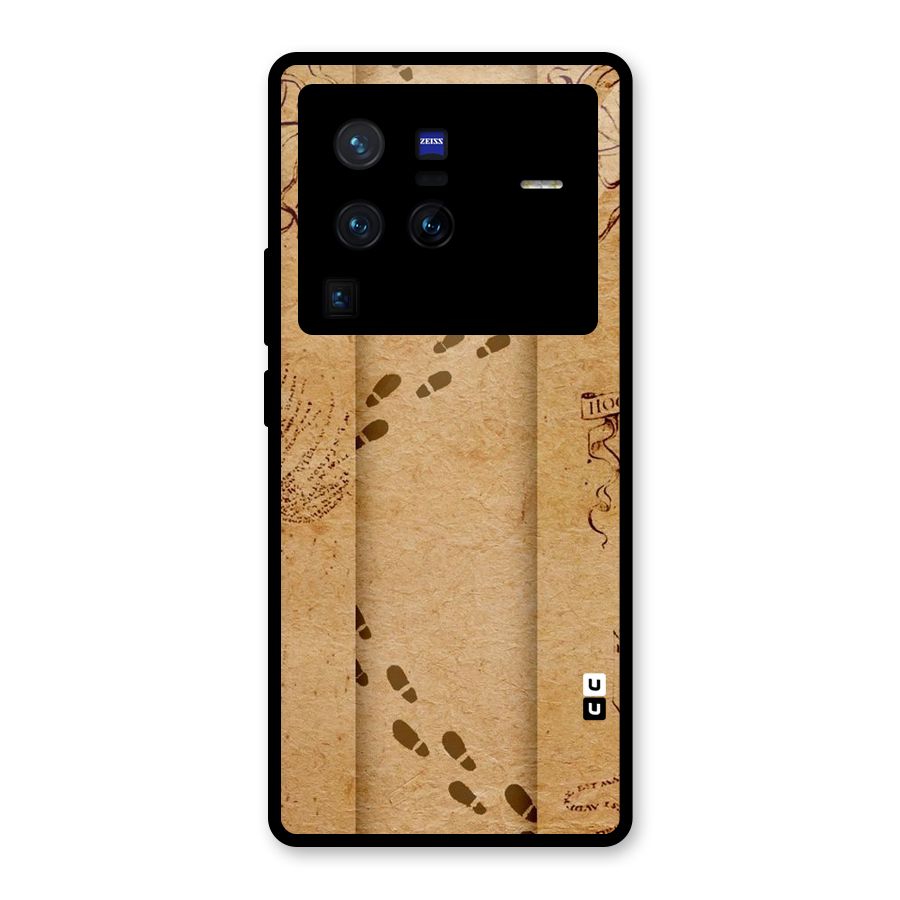 Footsteps Glass Back Case for Vivo X80 Pro