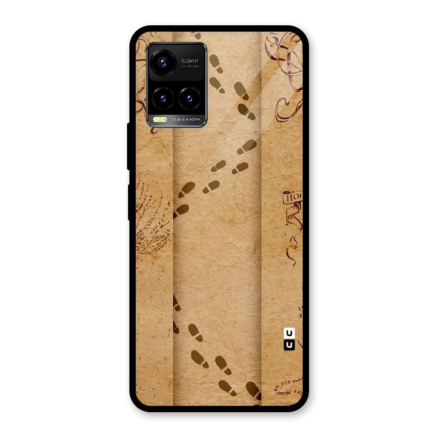 Footsteps Glass Back Case for Vivo Y21T