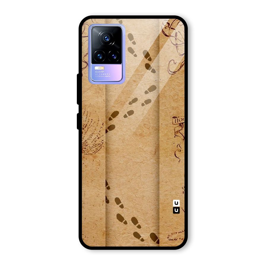 Footsteps Glass Back Case for Vivo Y73