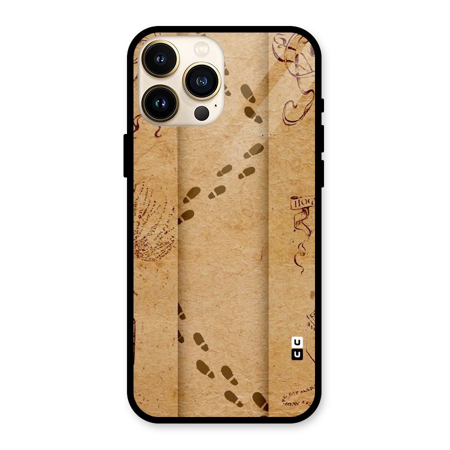 Footsteps Glass Back Case for iPhone 13 Pro Max