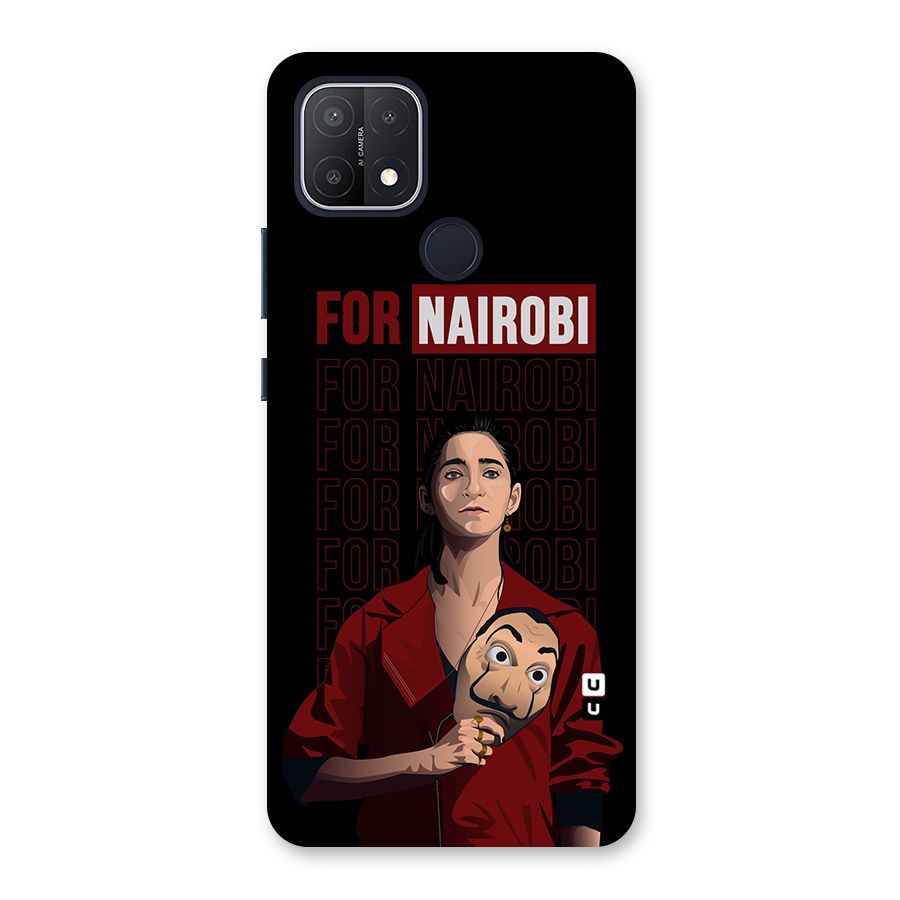 For Nairobi Money Heist Back Case for Oppo A15