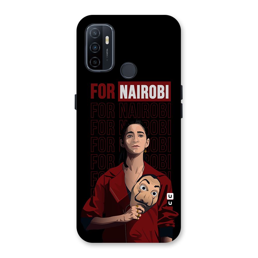 For Nairobi Money Heist Back Case for Oppo A32