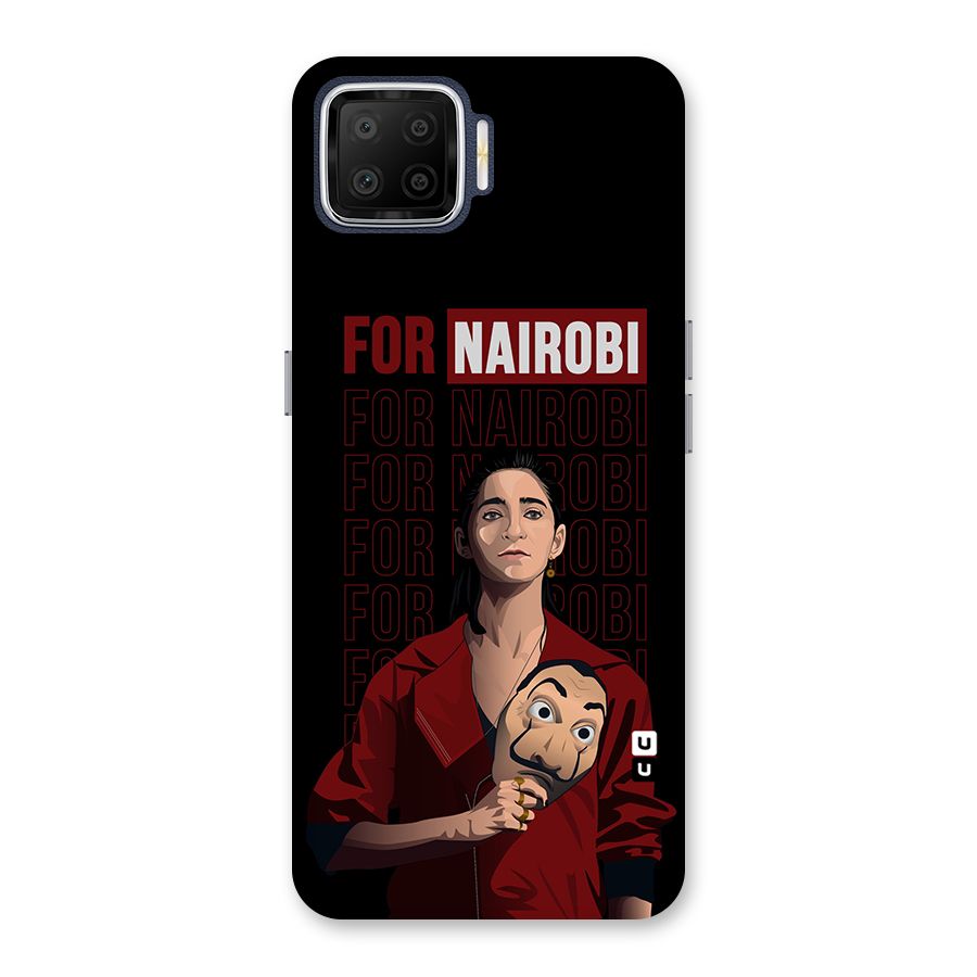 For Nairobi Money Heist Back Case for Oppo F17