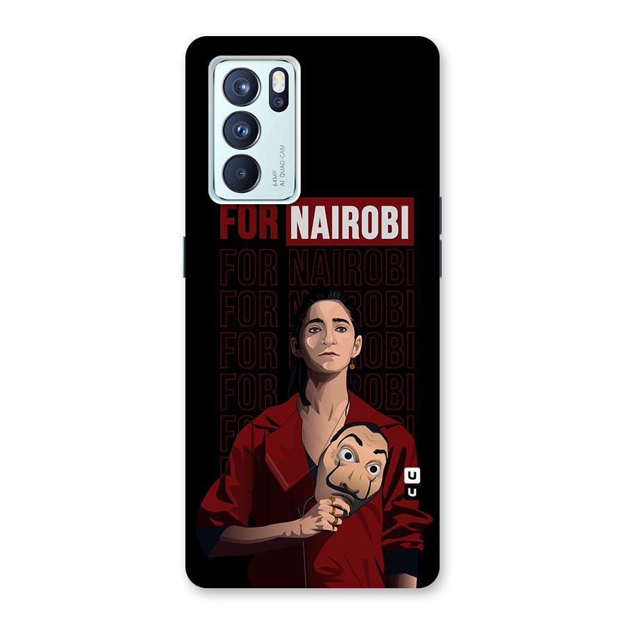 For Nairobi Money Heist Back Case for Oppo Reno6 Pro 5G