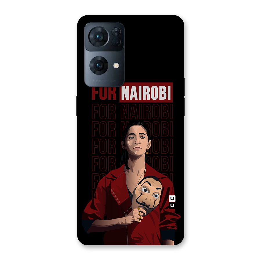 For Nairobi Money Heist Back Case for Oppo Reno7 Pro 5G