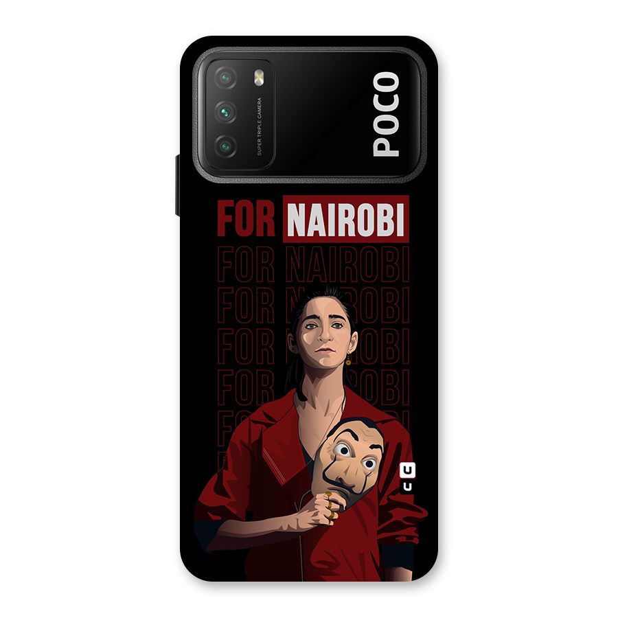 For Nairobi Money Heist Back Case for Poco M3