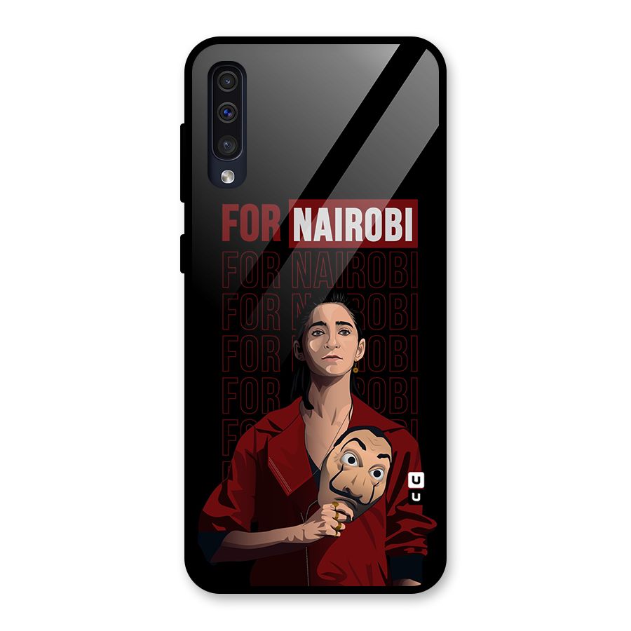 For Nairobi Money Heist Glass Back Case for Galaxy A50s