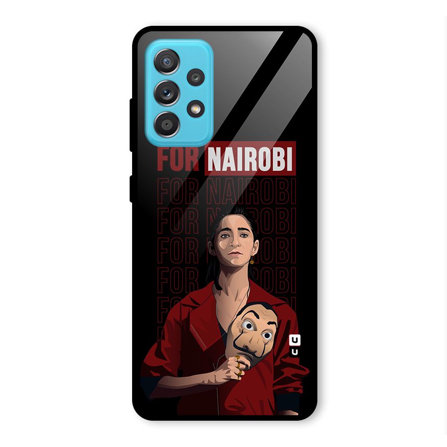 For Nairobi Money Heist Glass Back Case for Galaxy A52s 5G