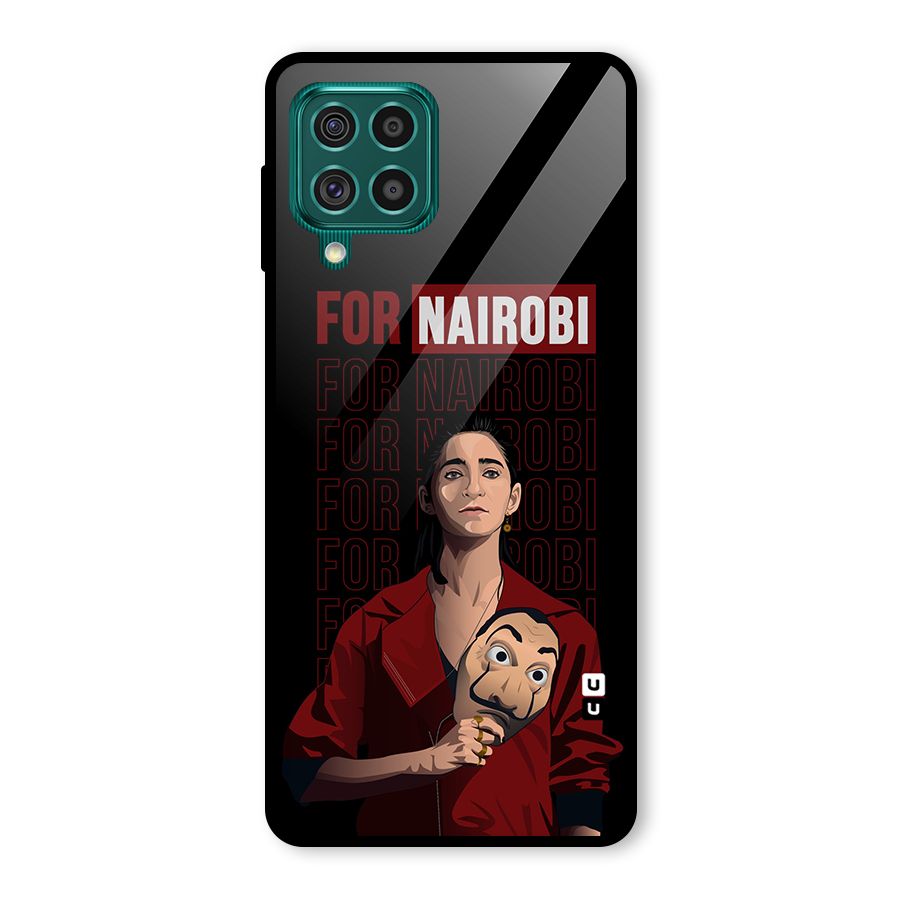 For Nairobi Money Heist Glass Back Case for Galaxy F62
