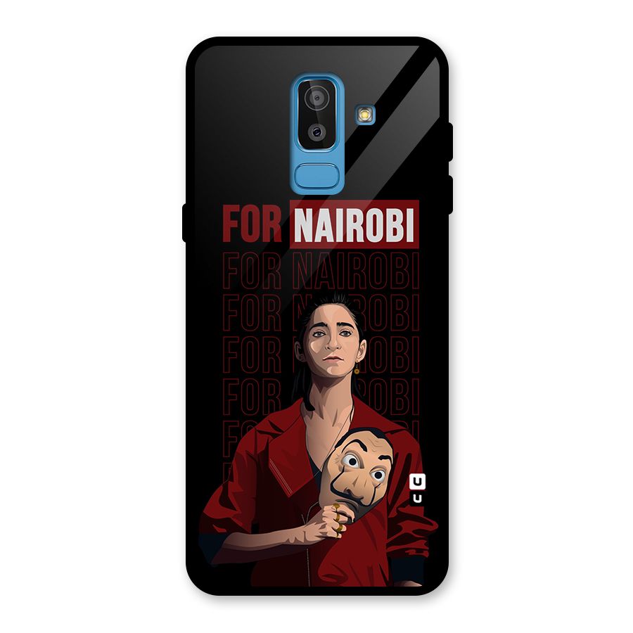 For Nairobi Money Heist Glass Back Case for Galaxy J8