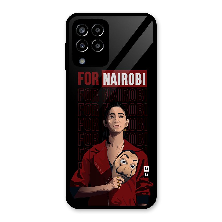 For Nairobi Money Heist Glass Back Case for Galaxy M33