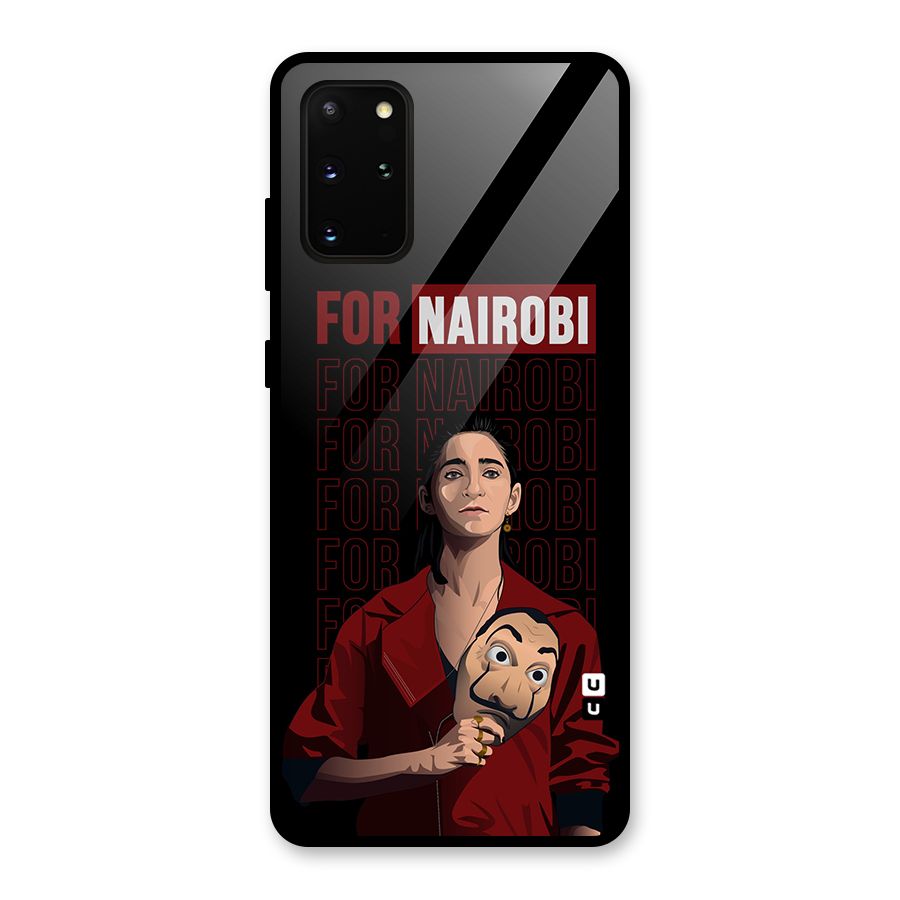 For Nairobi Money Heist Glass Back Case for Galaxy S20 Plus