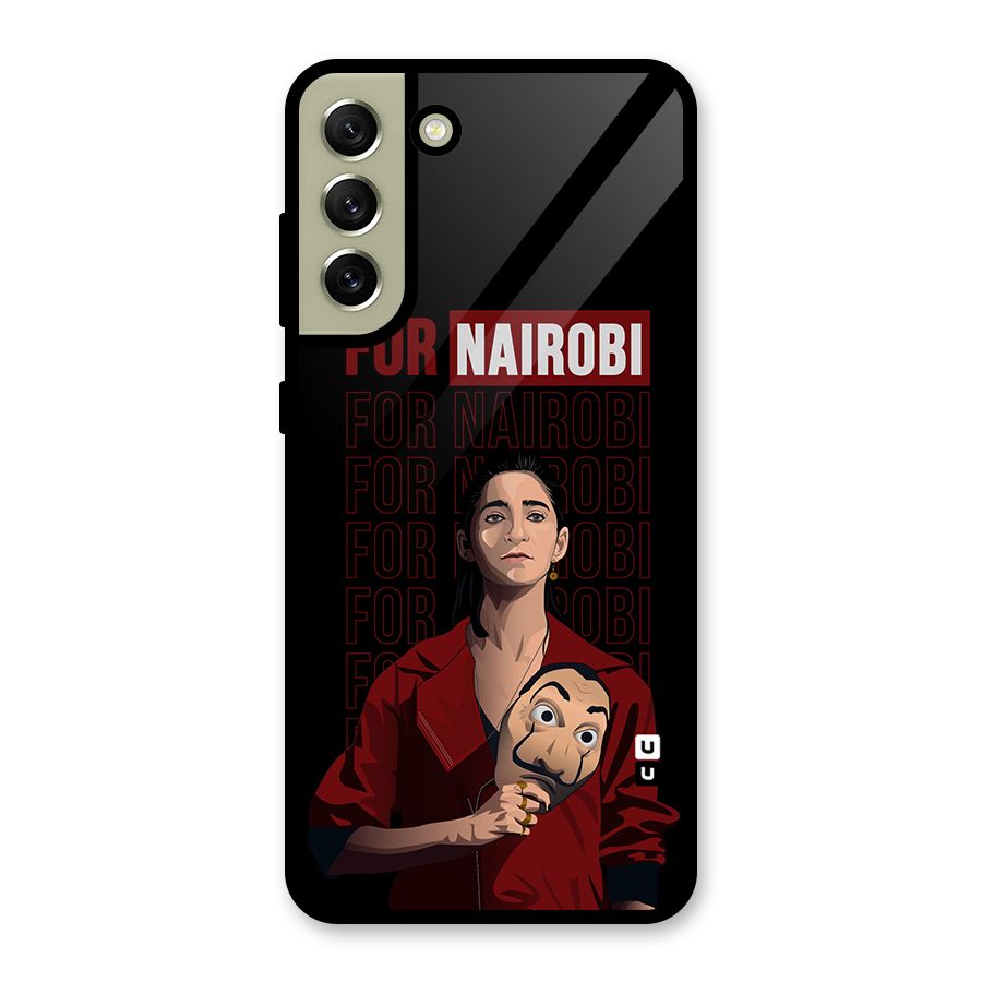 For Nairobi Money Heist Glass Back Case for Galaxy S21 FE 5G