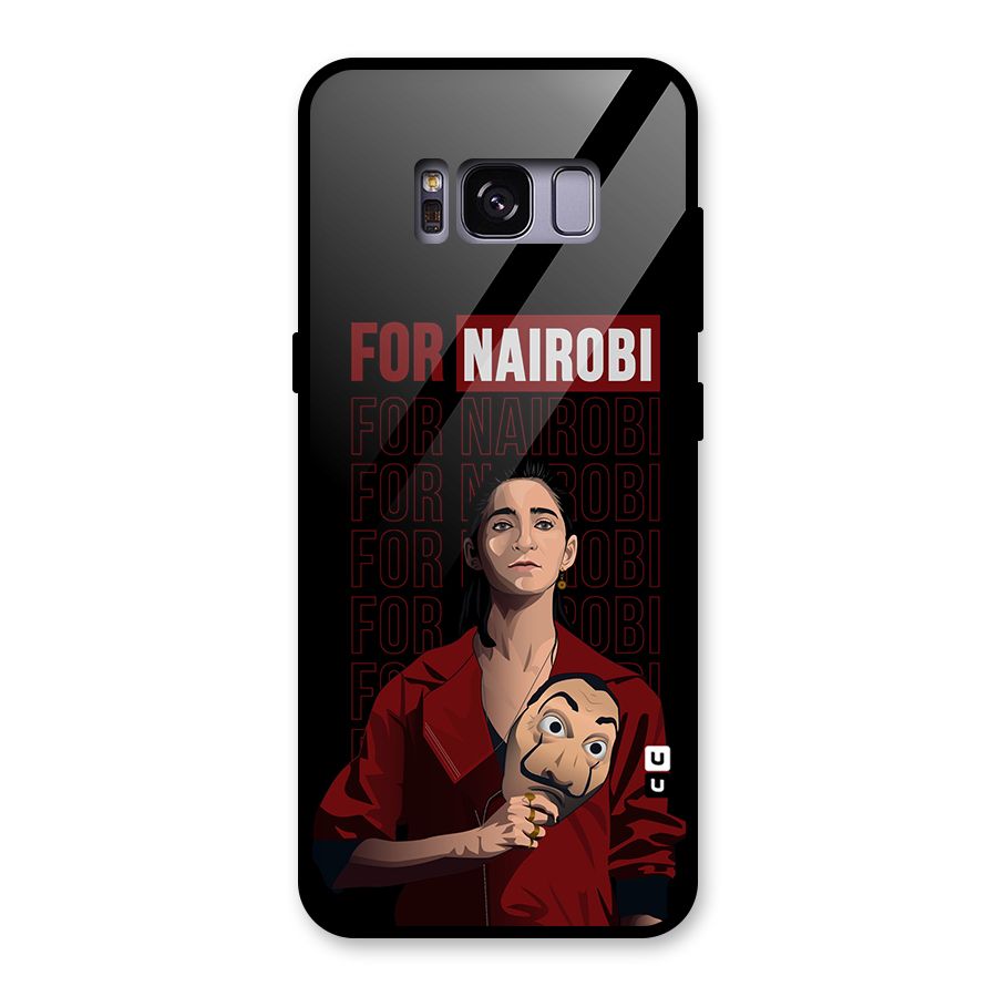 For Nairobi Money Heist Glass Back Case for Galaxy S8