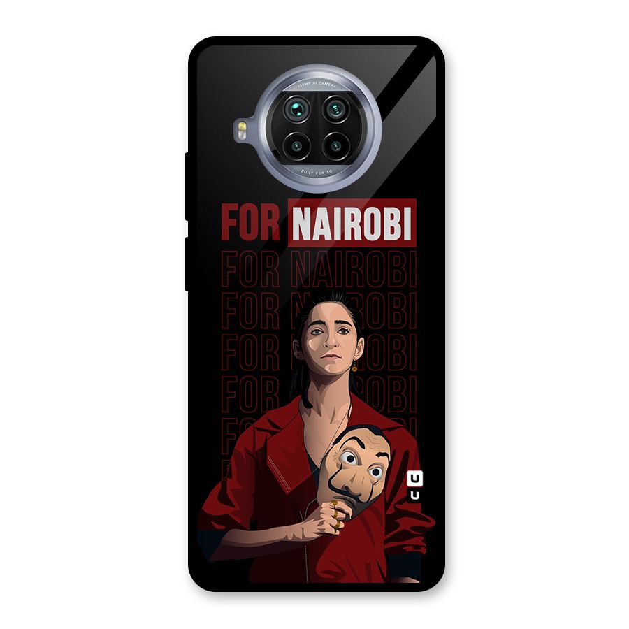 For Nairobi Money Heist Glass Back Case for Mi 10i