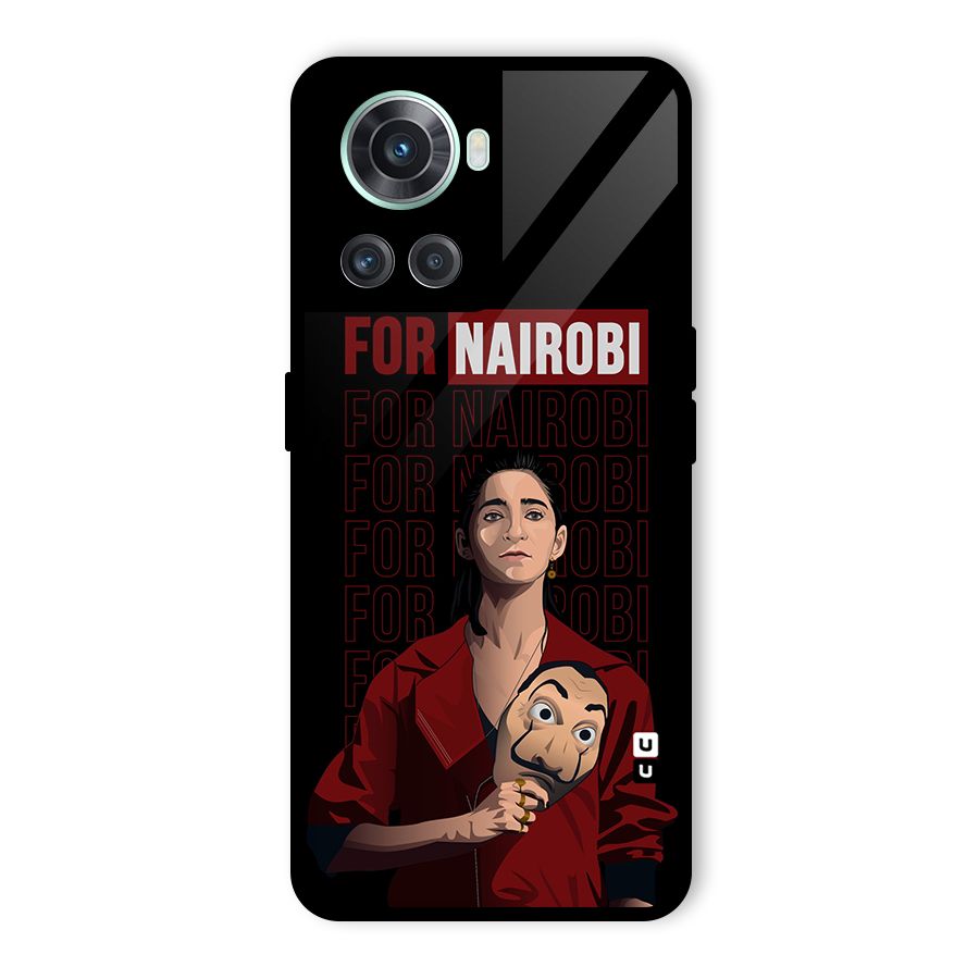 For Nairobi Money Heist Glass Back Case for OnePlus 10R