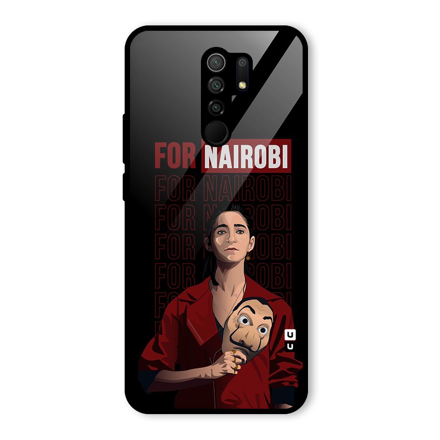 For Nairobi Money Heist Glass Back Case for Poco M2