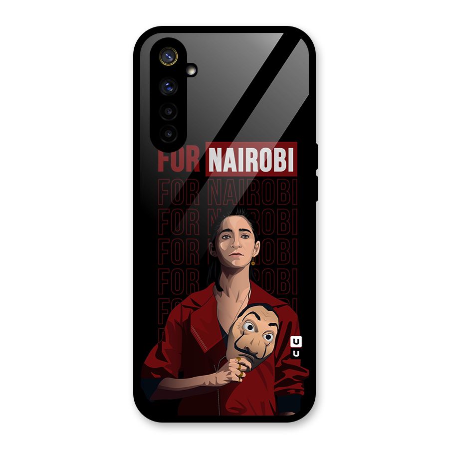 For Nairobi Money Heist Glass Back Case for Realme 6
