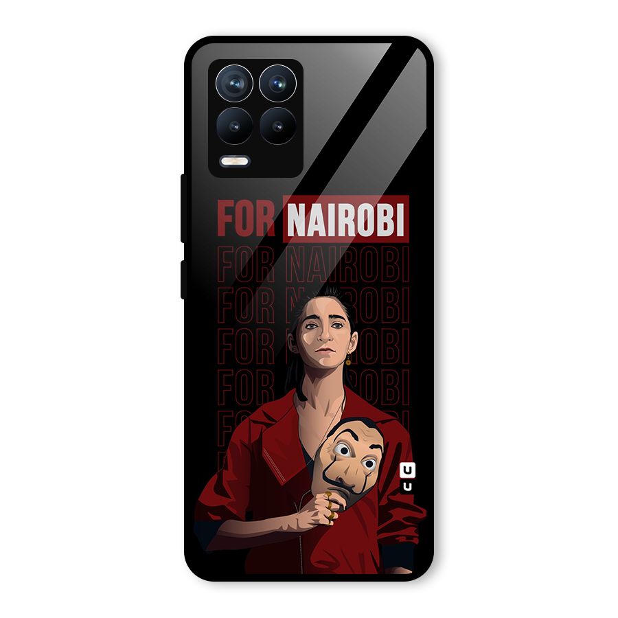 For Nairobi Money Heist Glass Back Case for Realme 8
